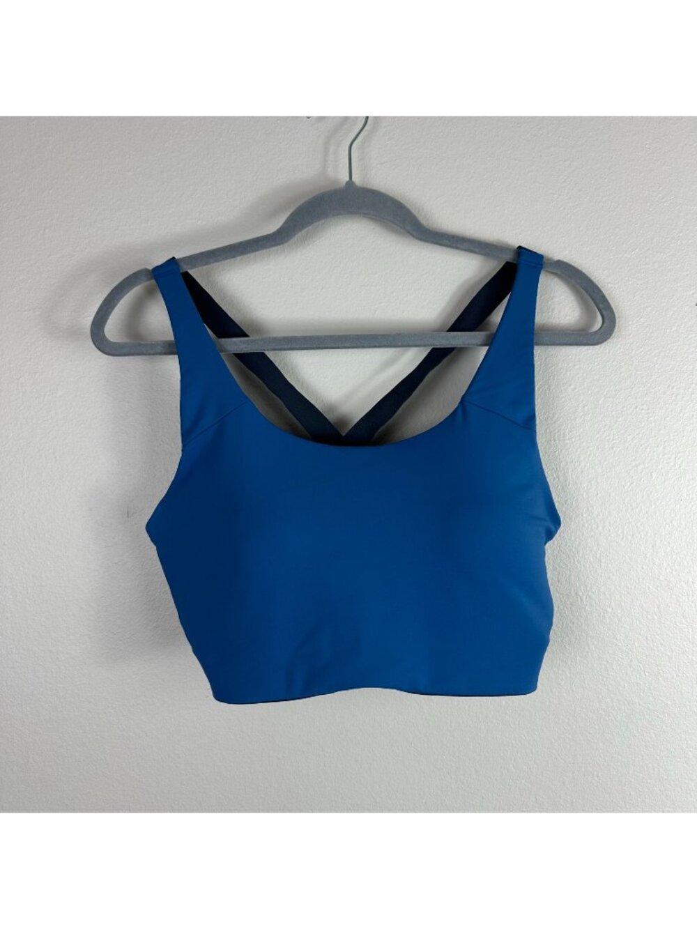 Patagonia Women's Shadowlite High Impact Sports Bra L Blue Athletic Activewear